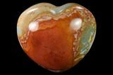 Wide, Polychrome Jasper Heart - Madagascar #167330-1